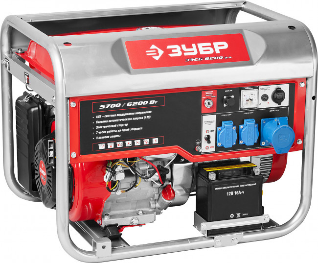 Бензиновый генератор с автозапуском ЗЭСБ-6200-ЭА ЗУБР