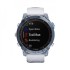 Часы Garmin Fenix 7 Sapphire Solar титановый синий минерал DLC с белым ремешком