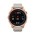 Часы Garmin Fenix 7S Solar цвета розовое золото с песочным силиконовым ремешком