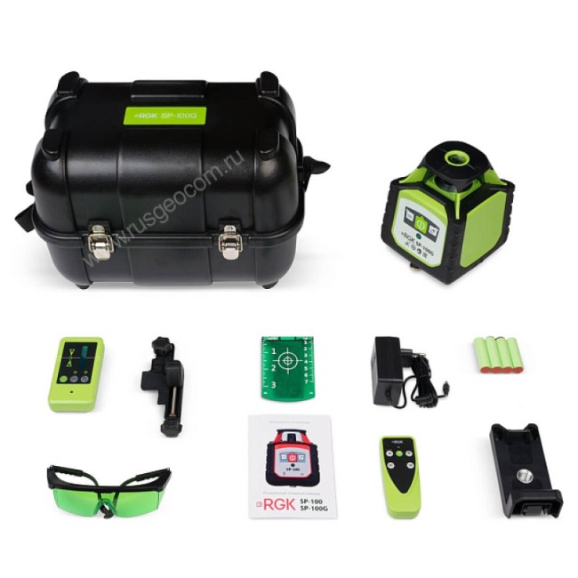 Ротационный нивелир RGK SP-100G с калибровкой Ротационный нивелир RGK SP-100G с калибровкой