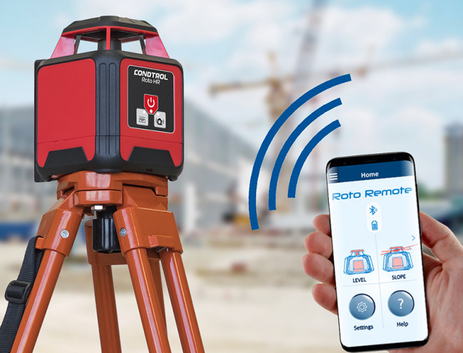 Ротационный лазерный нивелир CONDTROL HR с детектором X-actRoto Ротационный лазерный нивелир CONDTROL HR с детектором X-actRoto