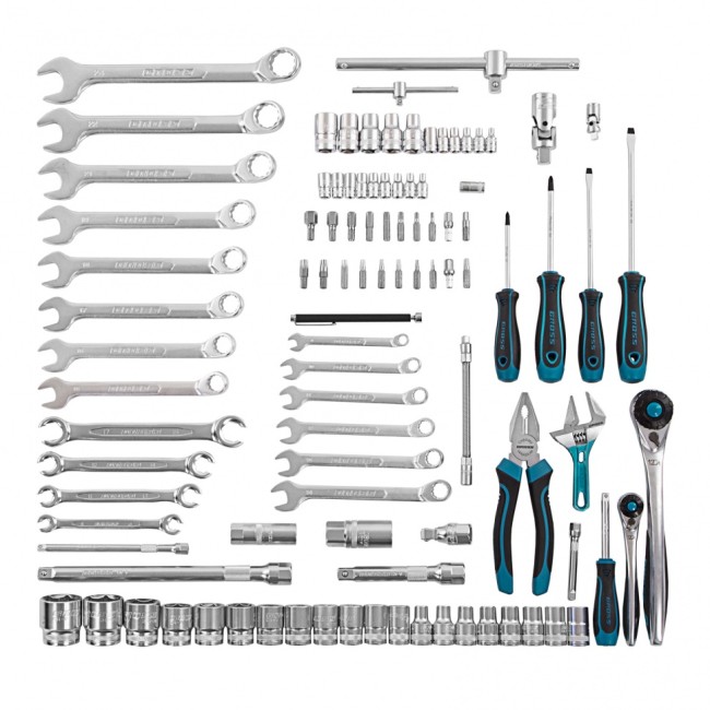 Набор инструментов 1/4", 1/2", CrV 101 предмет Gross Набор инструментов 1/4", 1/2", CrV 101 предмет Gross