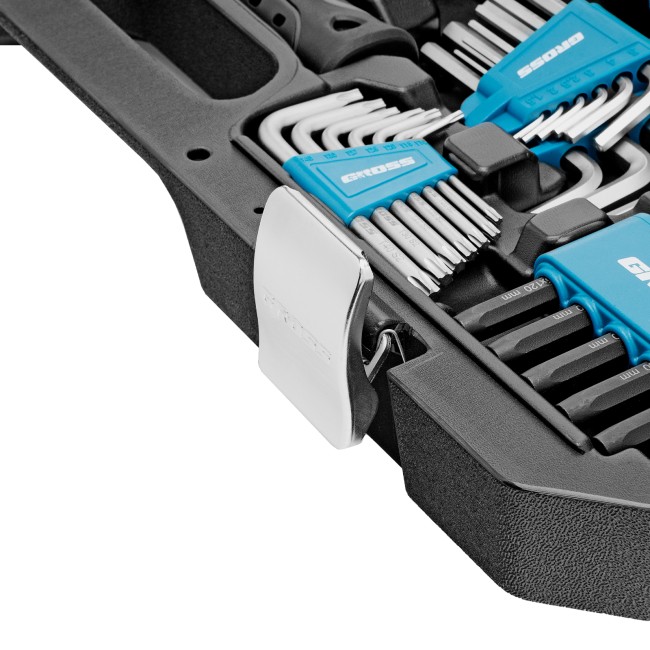 Набор инструментов 1/4", 1/2", CrV 115 предметов Gross Набор инструментов 1/4", 1/2", CrV 115 предметов Gross