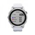 Часы Garmin Fenix 7S серебристый с белым силиконовым ремешком Часы Garmin Fenix 7S серебристый с белым силиконовым ремешком