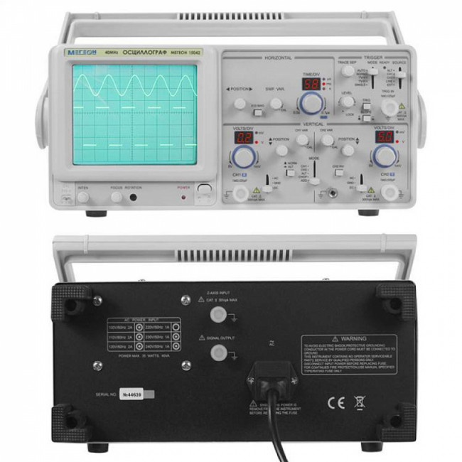 Осциллограф аналоговый двуканальный МЕГЕОН 15042 Осциллограф аналоговый двуканальный МЕГЕОН 15042