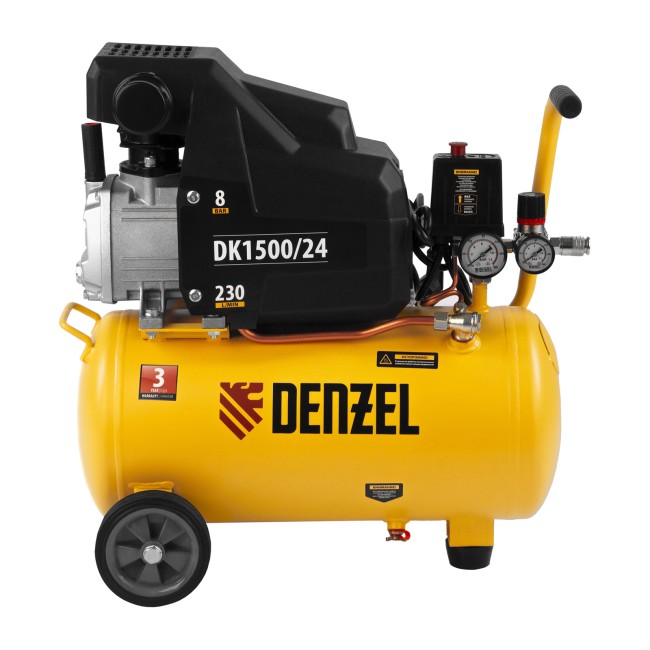 Компрессор коаксиальный воздушный DK1500/24 Х-PRO Denzel Компрессор коаксиальный воздушный DK1500/24 Х-PRO Denzel