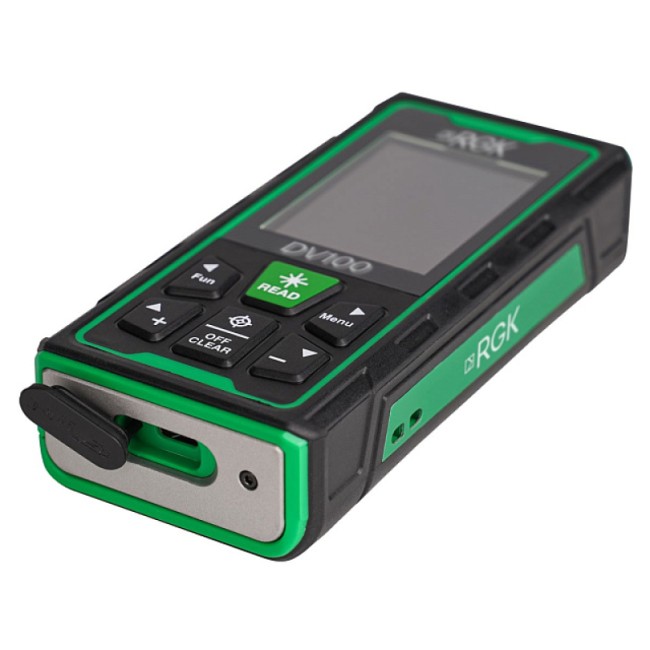 Лазерный дальномер с видоискателем RGK DV100 с калибровкой Лазерный дальномер с видоискателем RGK DV100 с калибровкой