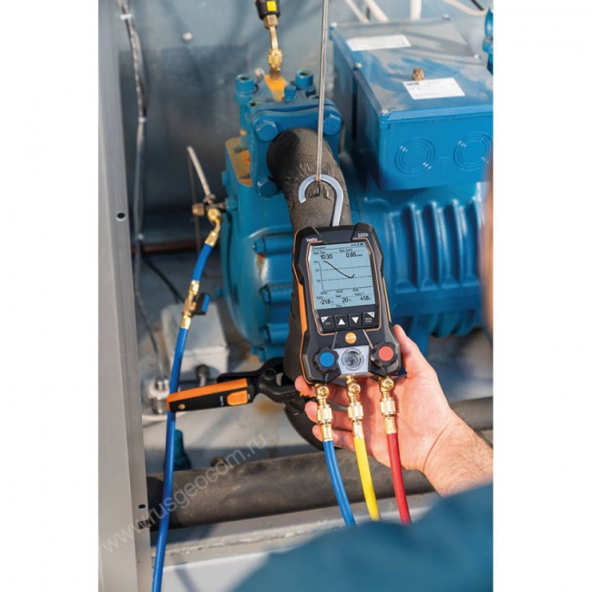 Цифровой манометрический коллектор Testo 550s комплект 1 в кейсе Цифровой манометрический коллектор Testo 550s комплект 1 в кейсе