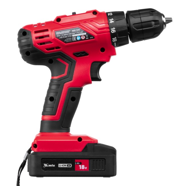 Дрель-шуруповерт аккумуляторная MCDL-18-02 2 акк. MTX