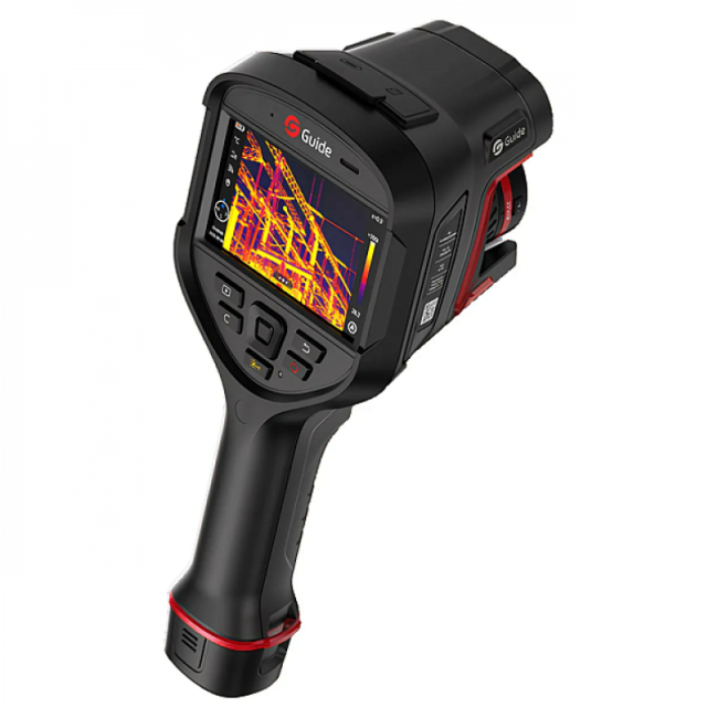 Тепловизор Guide H3 в комплекте с широкоугольным 44° x 34°, высокотемпературным и телеобъективом 7° x 5°