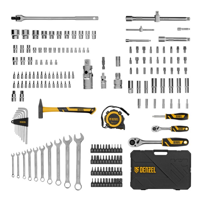 Набор инструментов 1/2", 1/4" 194 предмета Denzel Набор инструментов 1/2", 1/4" 194 предмета Denzel