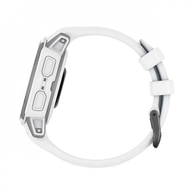 Часы Garmin Instinct 2s Solar Surf белый с серебристым безелем Часы Garmin Instinct 2s Solar Surf белый с серебристым безелем