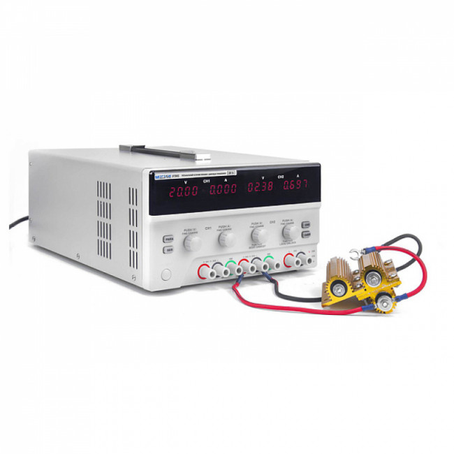 Трёхканальный линейный источник питания с цифровым управлением МЕГЕОН 37305 Трёхканальный линейный источник питания с цифровым управлением МЕГЕОН 37305