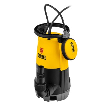 Дренажный насос для чистой и грязной воды DP450S, 450 Вт, напор 6 м, 12000 л/ч Denzel Дренажный насос для чистой и грязной воды DP450S, 450 Вт, напор 6 м, 12000 л/ч Denzel