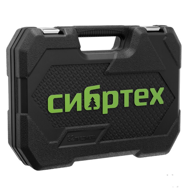 Набор инструментов 1/2", 1/4" 82 предмета Сибртех