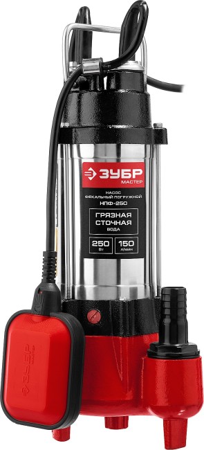 Фекальный насос НПФ-250 ЗУБР 250 Вт Фекальный насос НПФ-250 ЗУБР 250 Вт