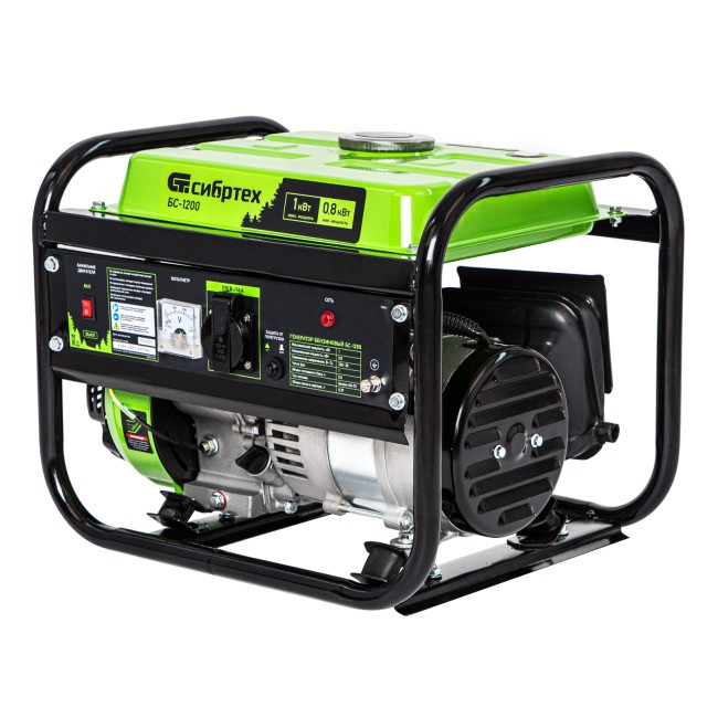 Генератор бензиновый БС-1200, 1 кВт Сибртех Генератор бензиновый БС-1200, 1 кВт Сибртех