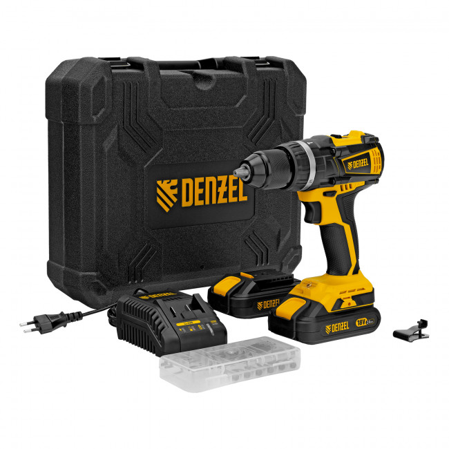 Дрель-шуруповерт аккумуляторная ударная CIDB-IB-18-02 Denzel